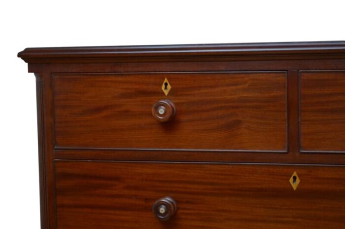 antique georgian mahogany dresser 6