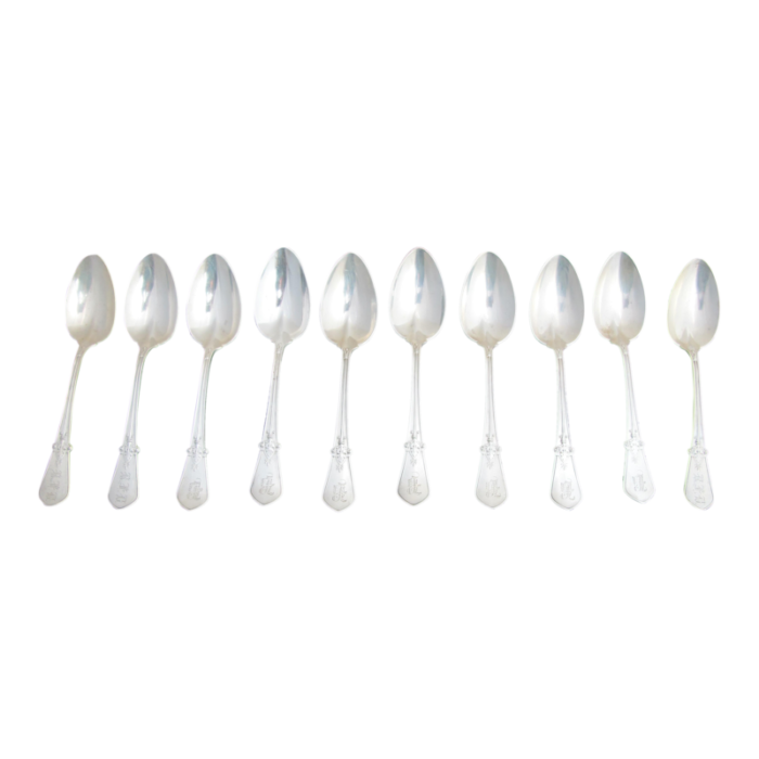 antique gorham sterling silver swiss 1870 citrus 5 34 spoon set of 10 1336