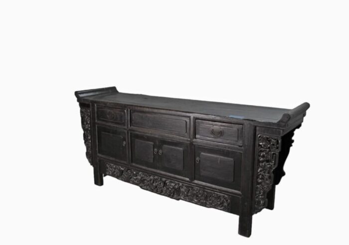 antique hand carved chinese sideboard 4541