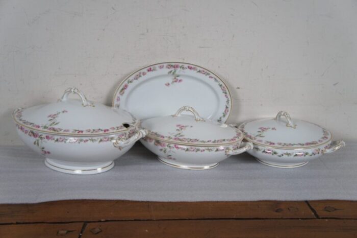 antique haviland and co limoges 106 piece amstel schleiger 497a dinner service china 0385