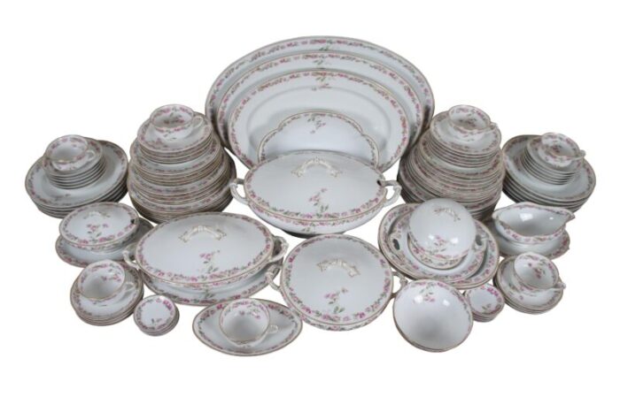 antique haviland and co limoges 106 piece amstel schleiger 497a dinner service china 1104