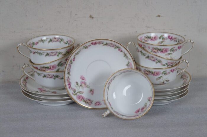 antique haviland and co limoges 106 piece amstel schleiger 497a dinner service china 1831