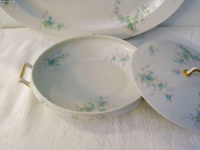 antique haviland french limoges floral dinnerware 32 pcs 7003