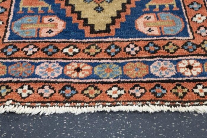 antique heriz rug 26 x 43 3997