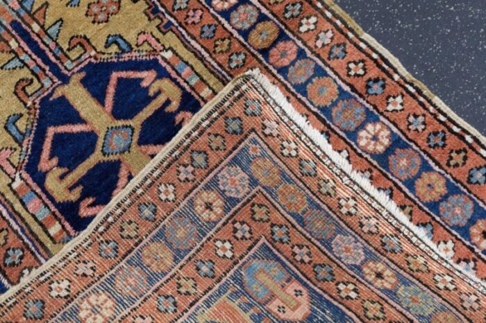 antique heriz rug 26 x 43 5272