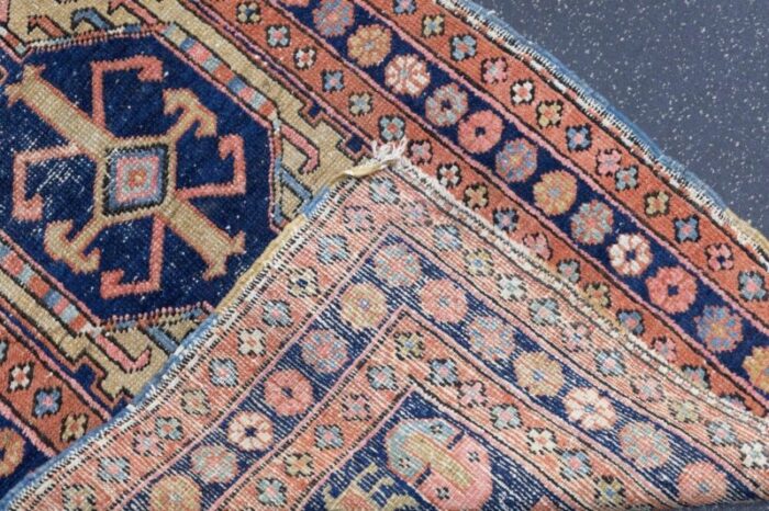 antique heriz rug 26 x 44 4473