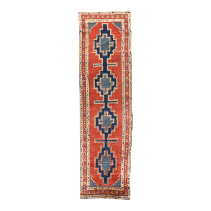 antique heriz runner 36 x 136 8401