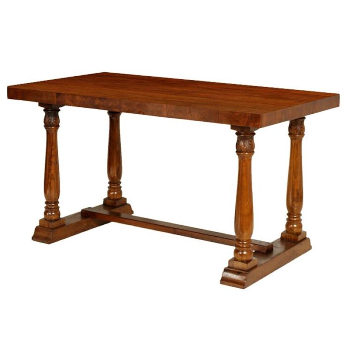 antique italian walnut desk 1