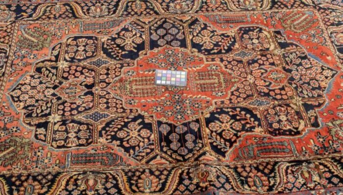 antique kashan rug 48 x 611 8141