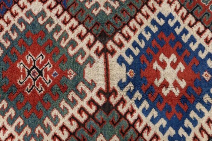 antique kazak borcholo rug 410 x 88 4858