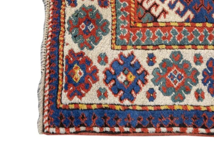 antique kazak borcholo rug 410 x 88 8877