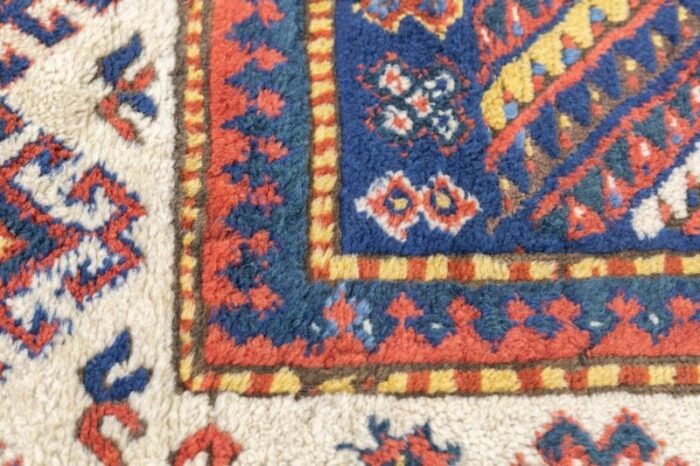 antique kazak rug 34 x 62 1107