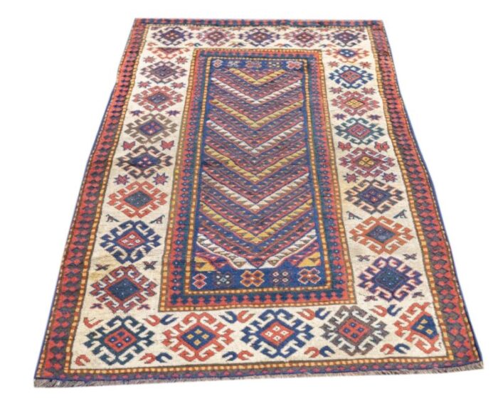 antique kazak rug 34 x 62 6667