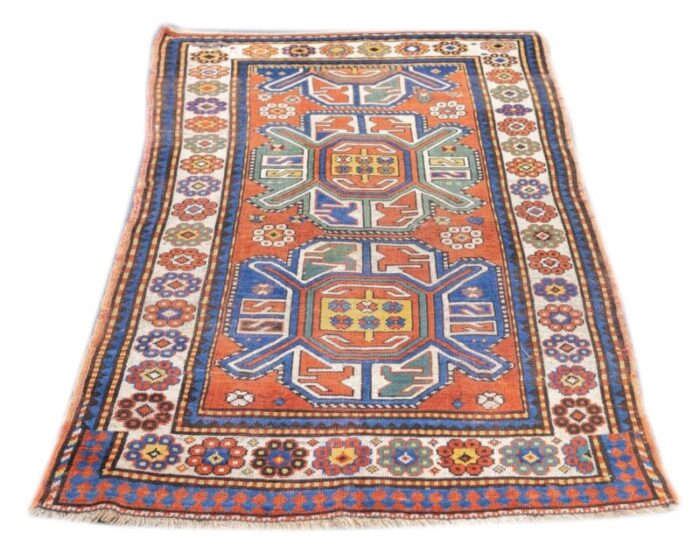 antique kazak rug 35 x 63 1160