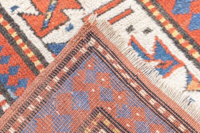 antique kazak rug 37 x 69 0229