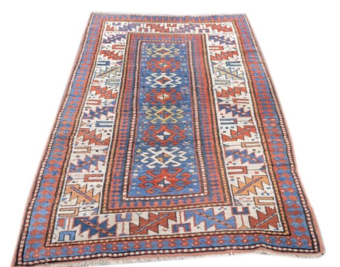 antique kazak rug 37 x 69 3747