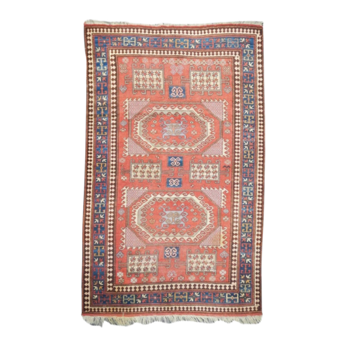 antique kazak rug 55 x 86 7887