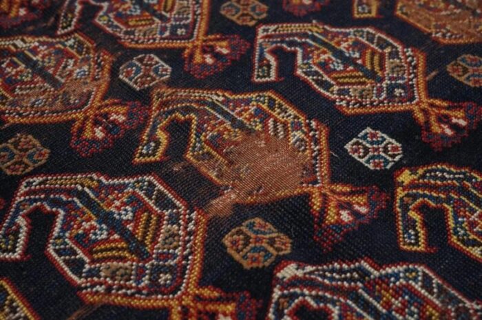 antique khamseh rug 59 x 75 1924