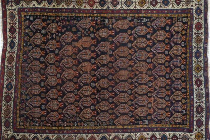 antique khamseh rug 59 x 75 3632