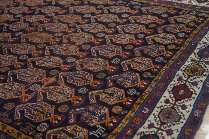 antique khamseh rug 59 x 75 6613