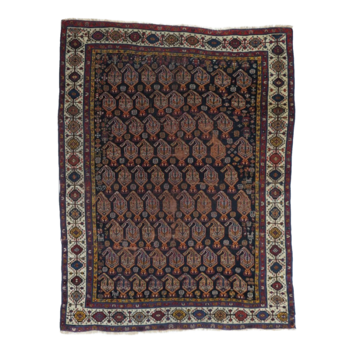 antique khamseh rug 59 x 75 7633