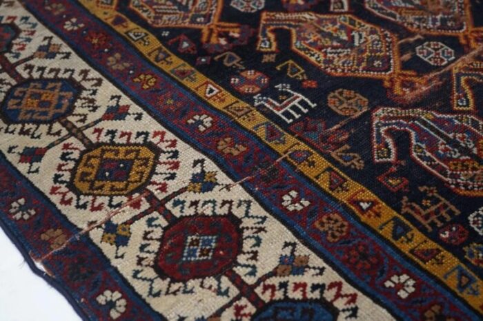 antique khamseh rug 59 x 75 7711