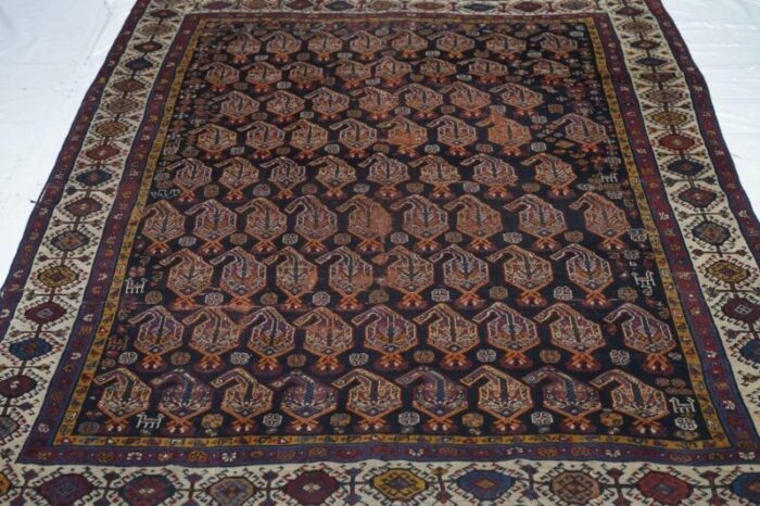 antique khamseh rug 59 x 75 8579