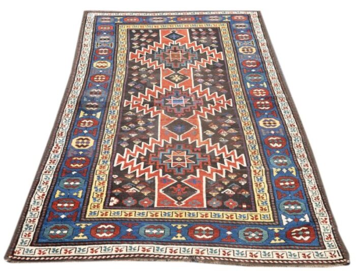 antique kharabagh rug 36 x 610 6141