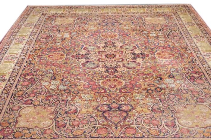 antique lavar kerman rug 89 x 119 1582