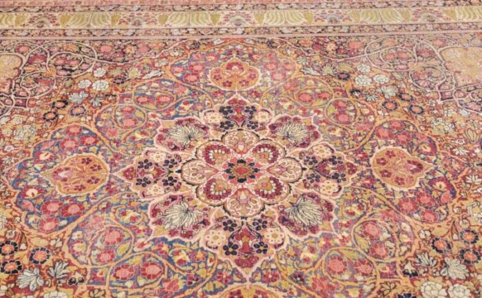 antique lavar kerman rug 89 x 119 5013