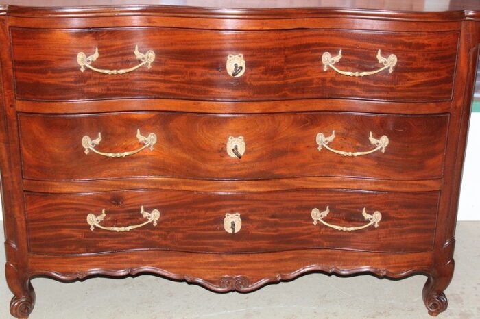 antique louis xv mahogany commode 2