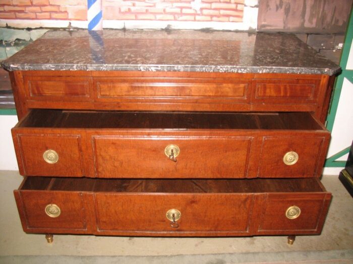 antique louis xvi mahogany dresser 4