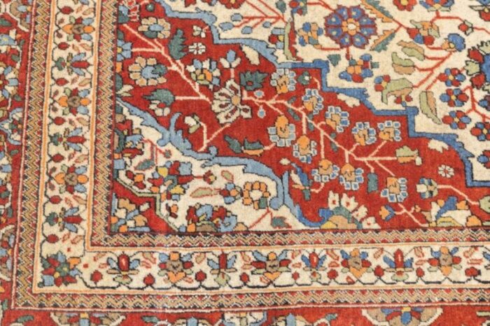 antique mohtasham kashan rug 45 x 73 9112