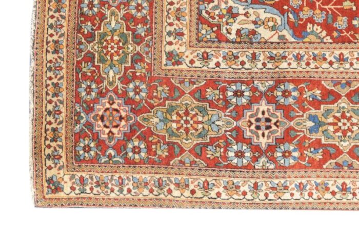 antique mohtasham kashan rug 45 x 73 9566