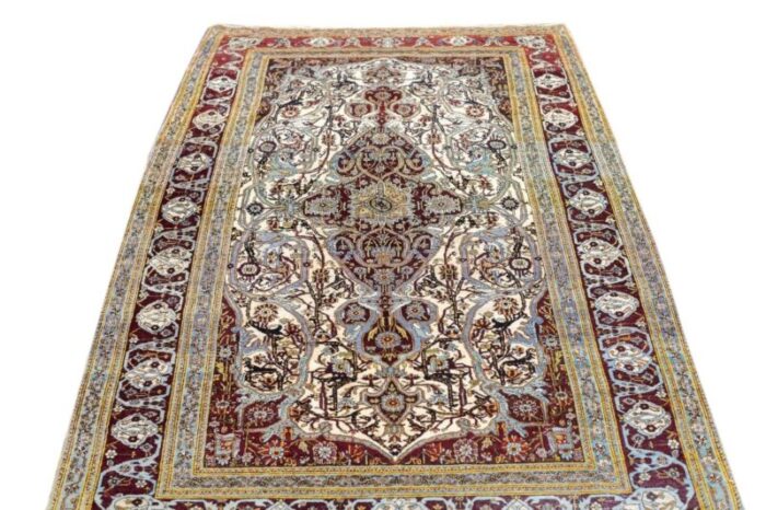 antique mohtasham kashan rug 49 x 81 0827