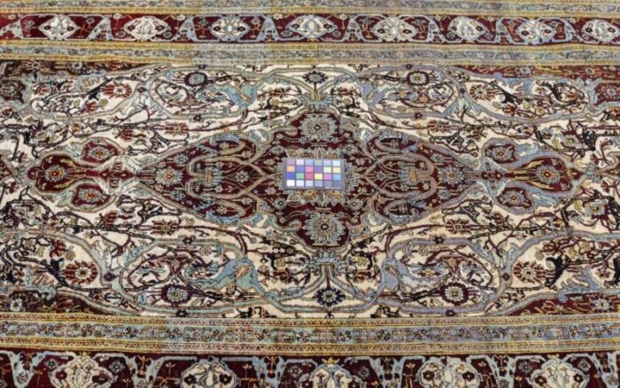 antique mohtasham kashan rug 49 x 81 1716