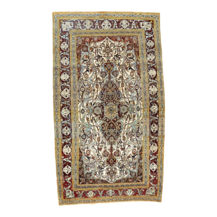 antique mohtasham kashan rug 49 x 81 8544