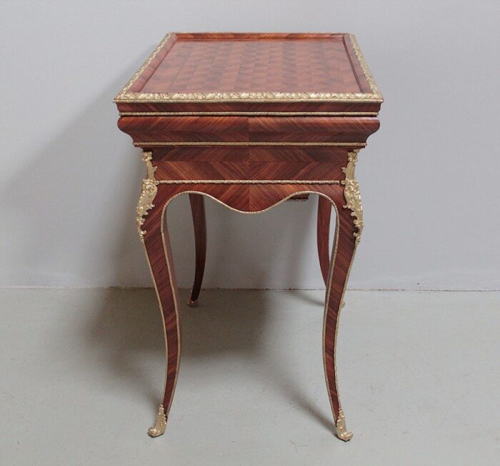 antique napoleon iii rosewood veneer and bronze table 6