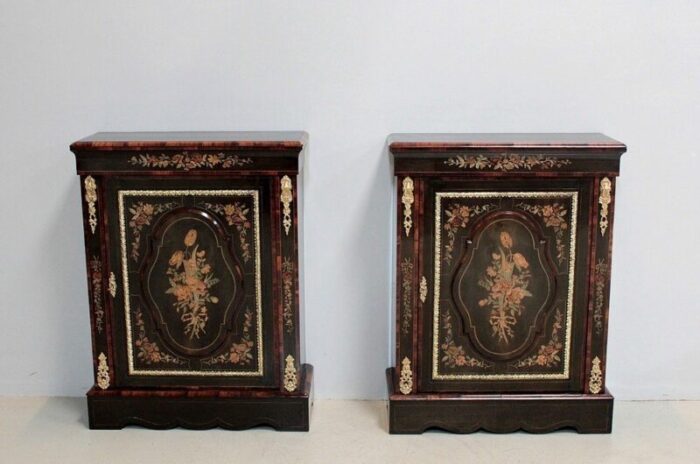 antique napoleon iii wardrobes set of 2 1