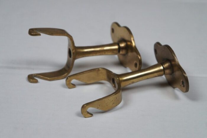 antique nautical marine brass gimbal swivel hurricane candle holder sconces set of 2 6756