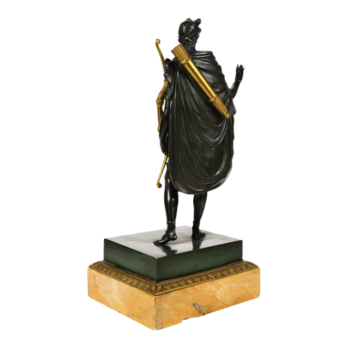 antique patinated green bronze sculpture of apollo 4726