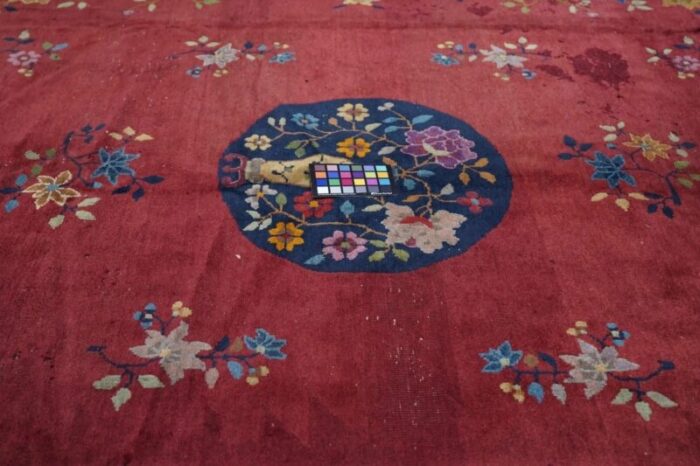 antique peking rug 82 x 99 4923