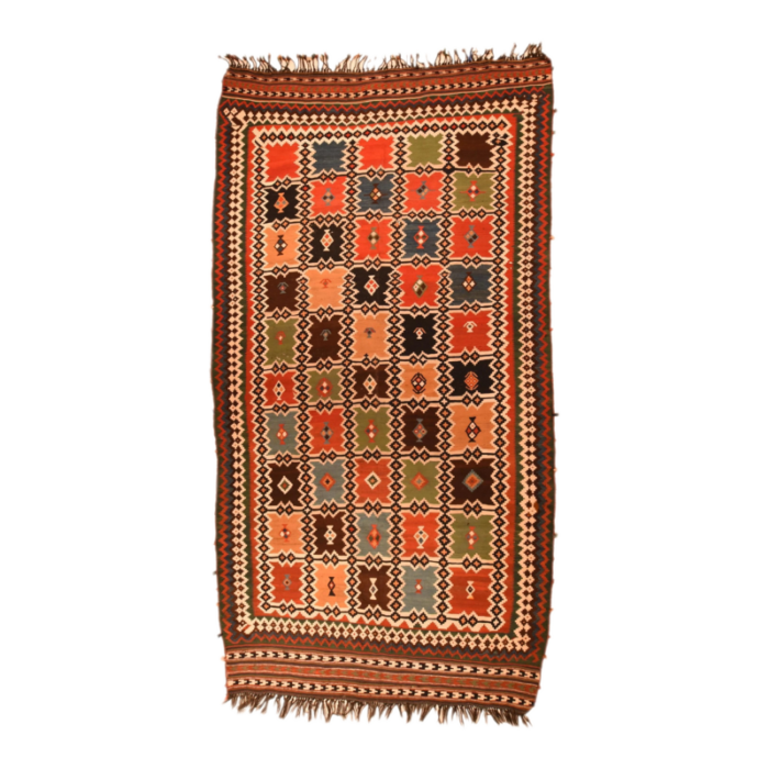 antique qashqai kilim rug 57 x 109 3932