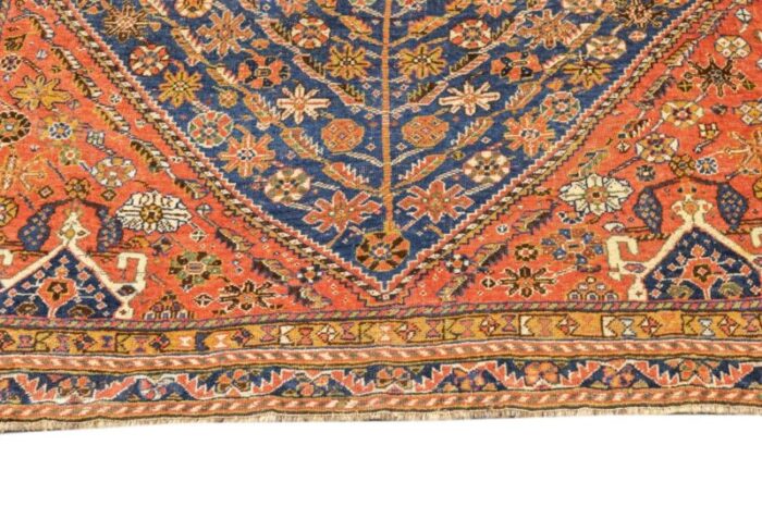 antique qashqai rug 49 x 68 0232