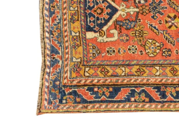 antique qashqai rug 49 x 68 6638