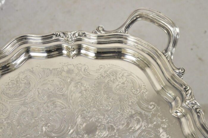 antique reed and barton winthrop silver plate art nouveau floral repousse tea set 6 pieces 5096