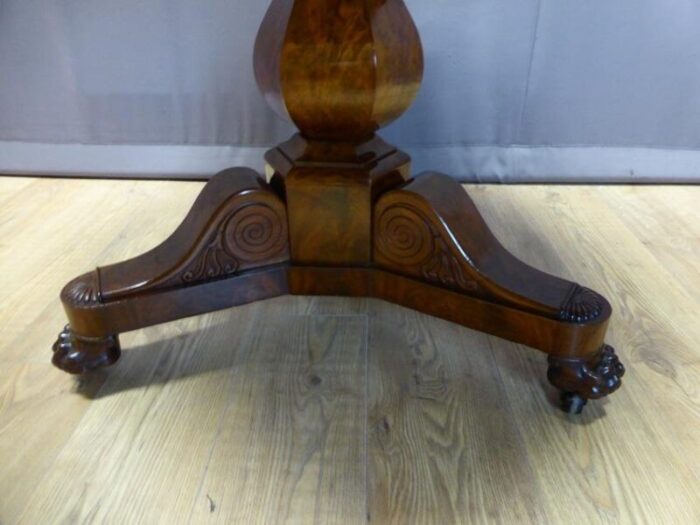 antique restoration period pedestal table 3