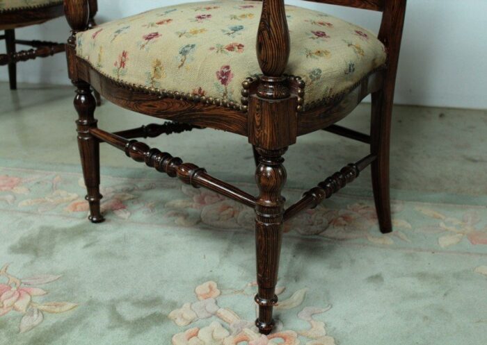 antique rosewood armchairs set of 2 3