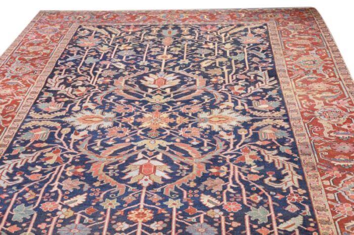 antique serapi rug 88 x 124 2107