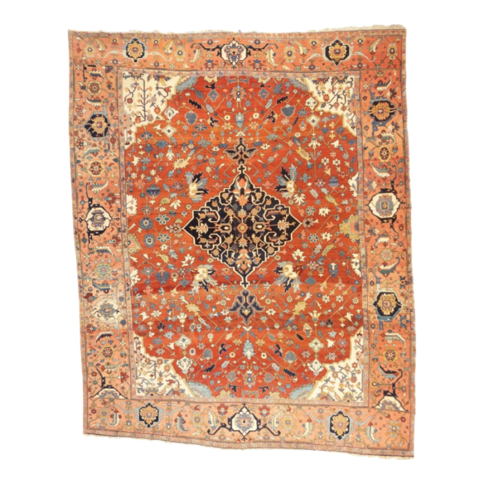 antique serapi rug 94 x 115 7212